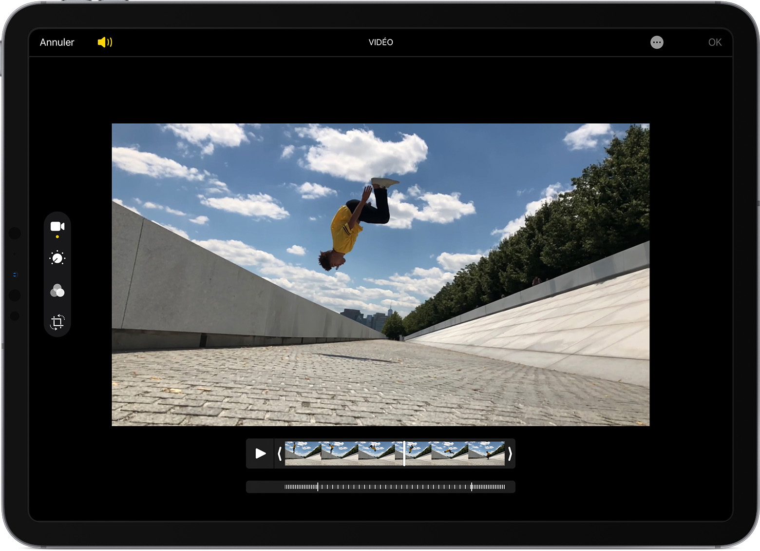 Réalisation video avec un iPad ou un Mac.